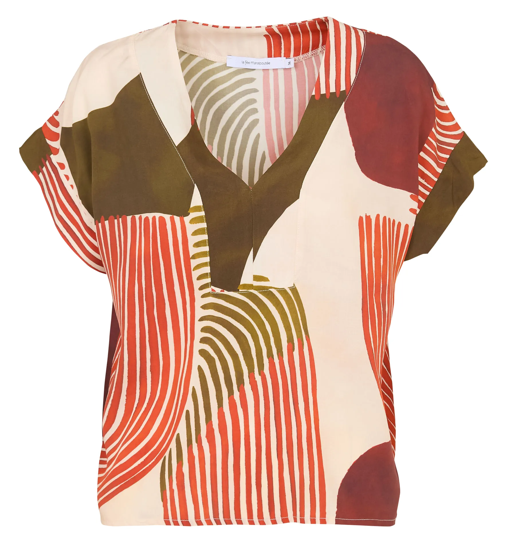 LA FEE MARABOUTEE Oversized printed top Multicolored