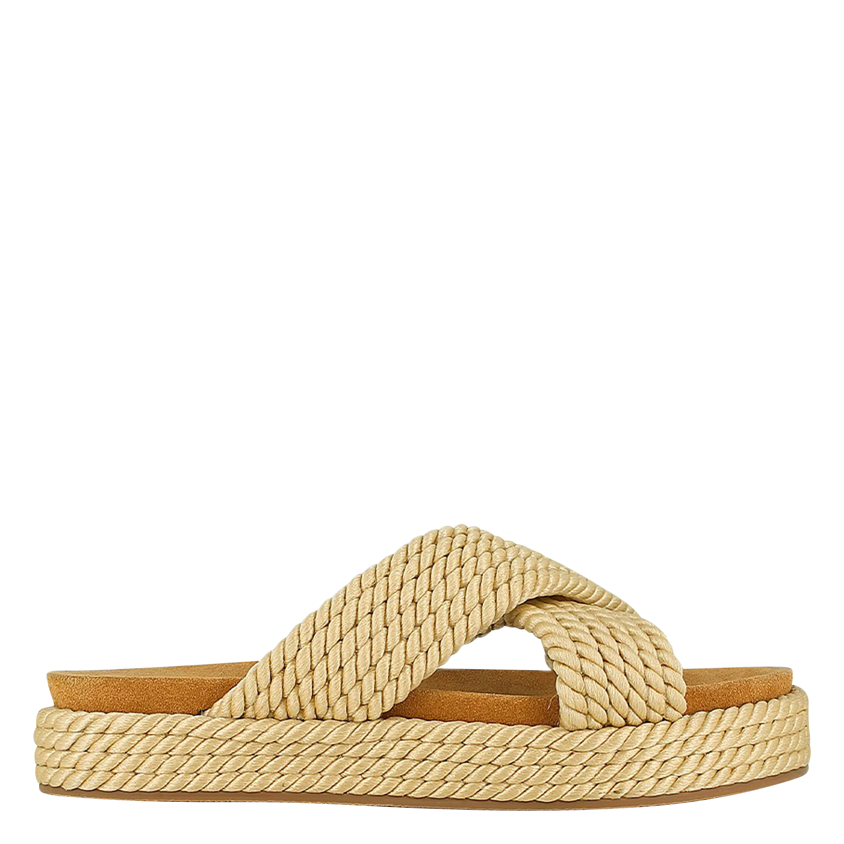 JONAK Braided Wedge Mules WAELITO Beige
