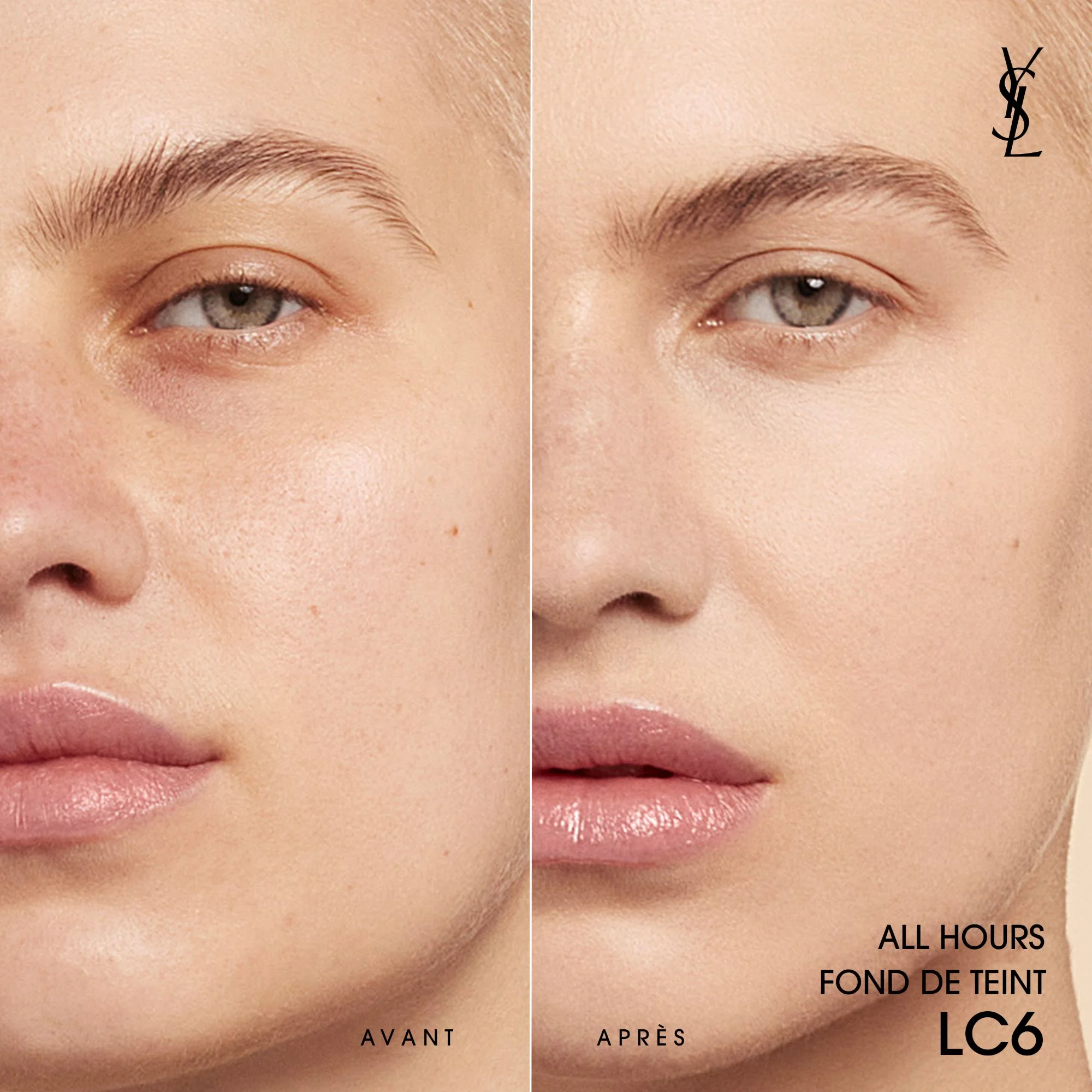 YVES SAINT LAURENT HIGH COVERAGE 24H* LUMINOUS MATTE FOUNDATION Lc6 2 YVES SAINT LAURENT HIGH COVERAGE 24H* LUMINOUS MATTE FOUNDATION Lc6