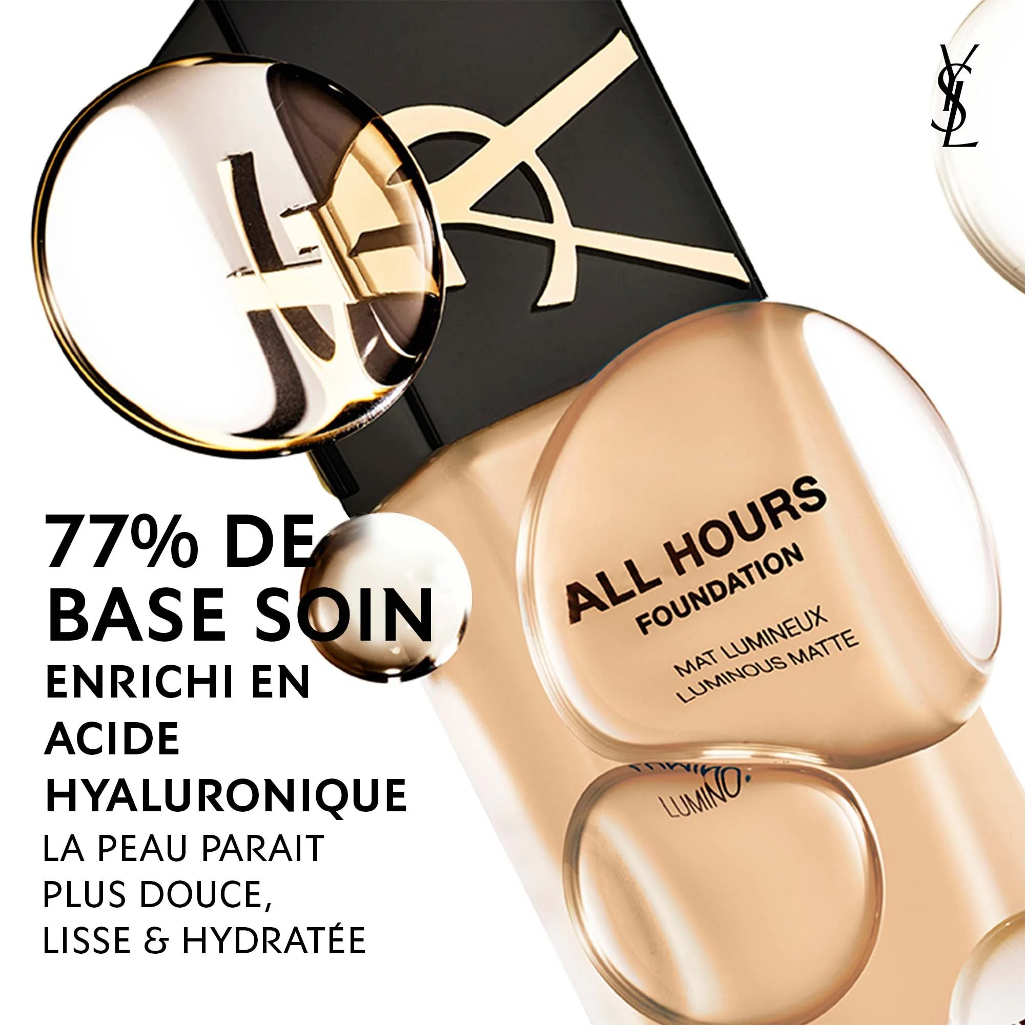 YVES SAINT LAURENT HIGH COVERAGE 24H* LUMINOUS MATTE FOUNDATION Lc6 4 YVES SAINT LAURENT HIGH COVERAGE 24H* LUMINOUS MATTE FOUNDATION Lc6