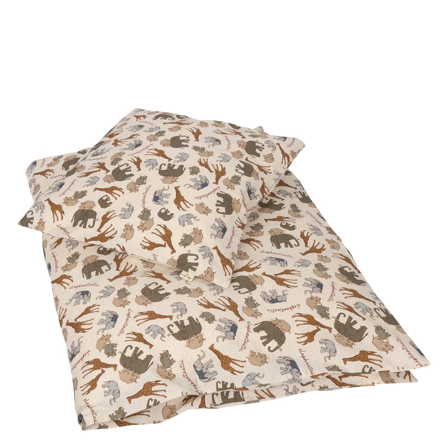 KONGES SLOJD Printed organic cotton bed linen set Grey