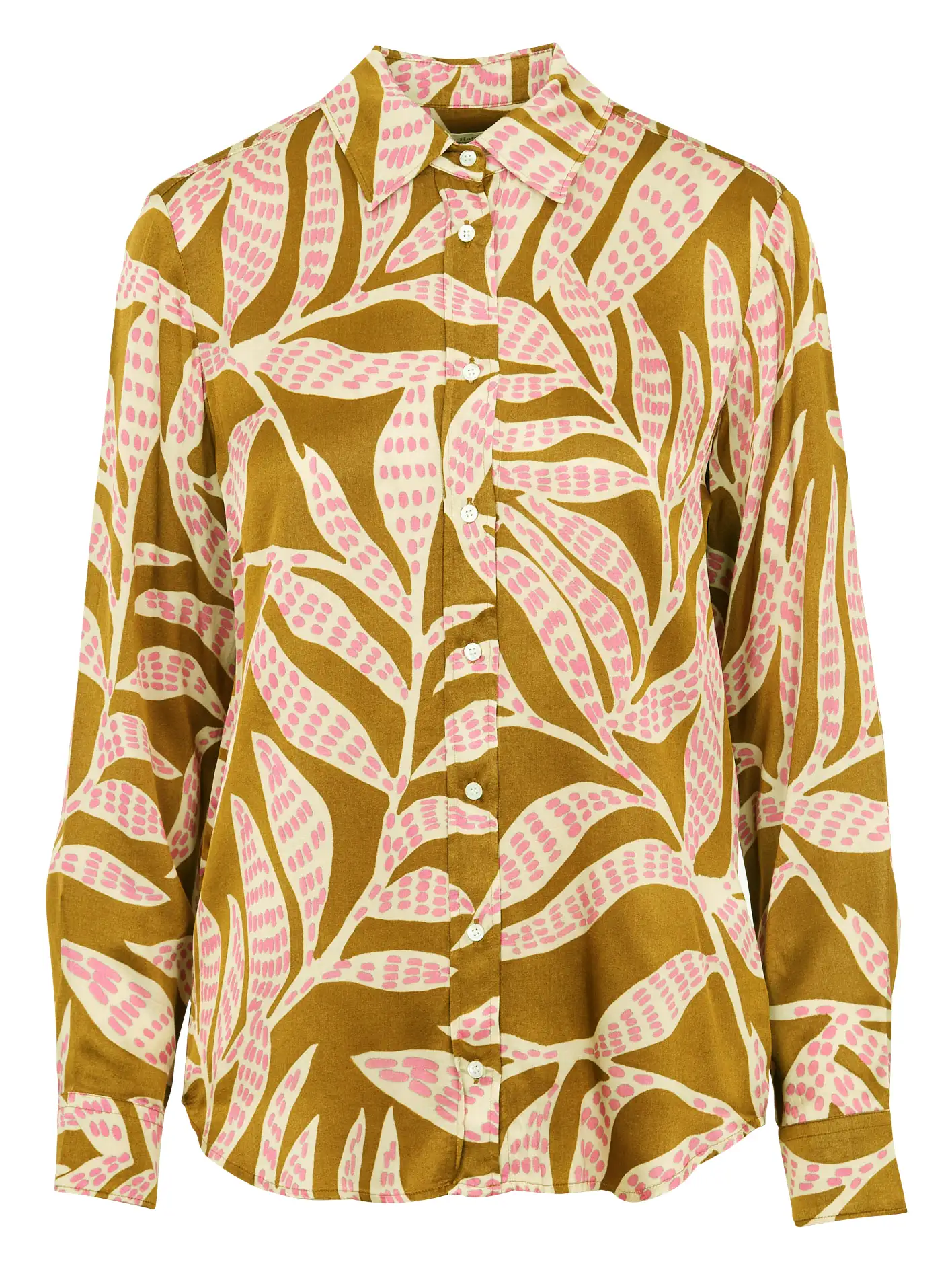 HARTFORD Straight cotton shirt with classic collar CORAZ Brown 1 HARTFORD Straight cotton shirt with classic collar CORAZ Brown