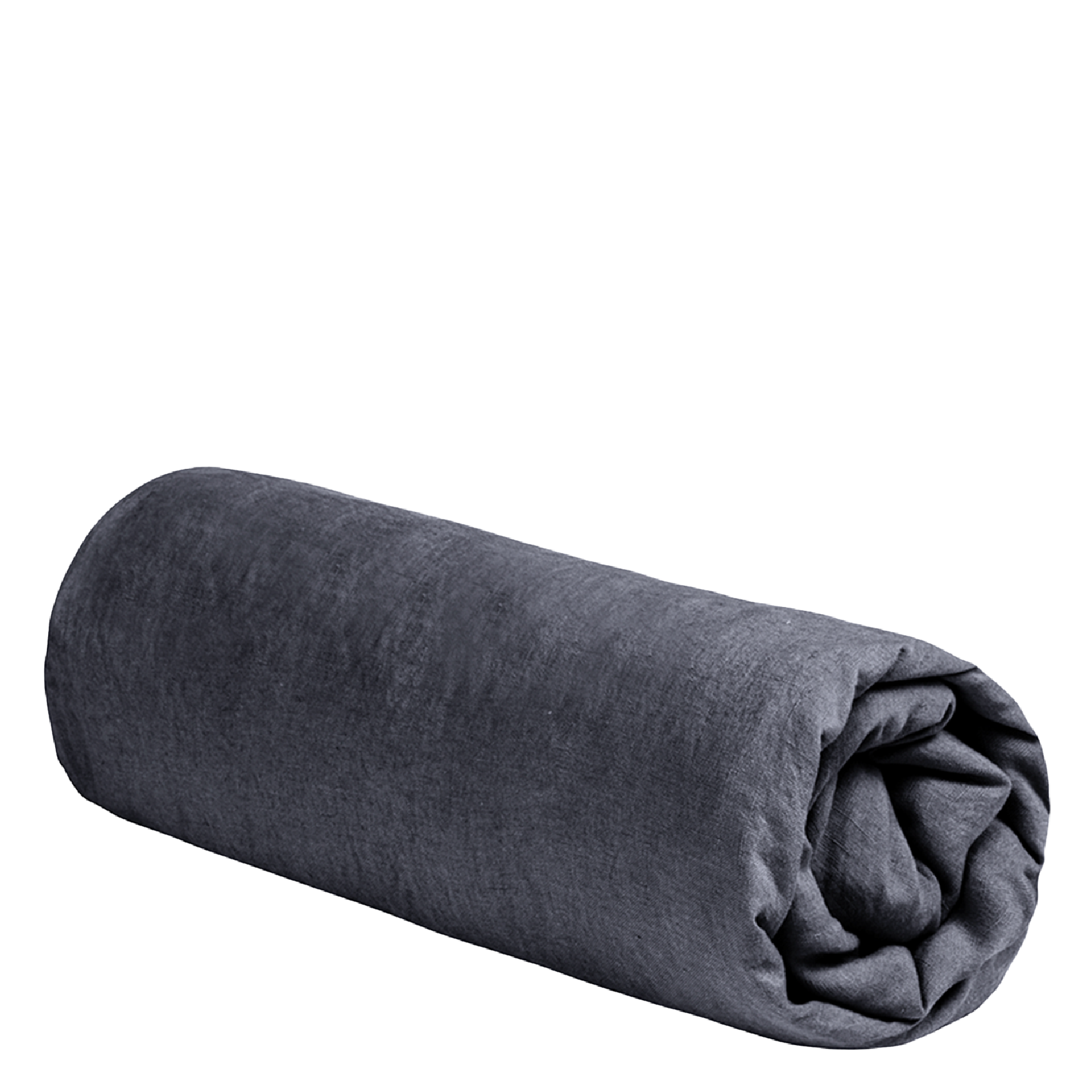 AU PRINTEMPS PARIS MAISON Washed linen fitted sheet DH LIN Grey