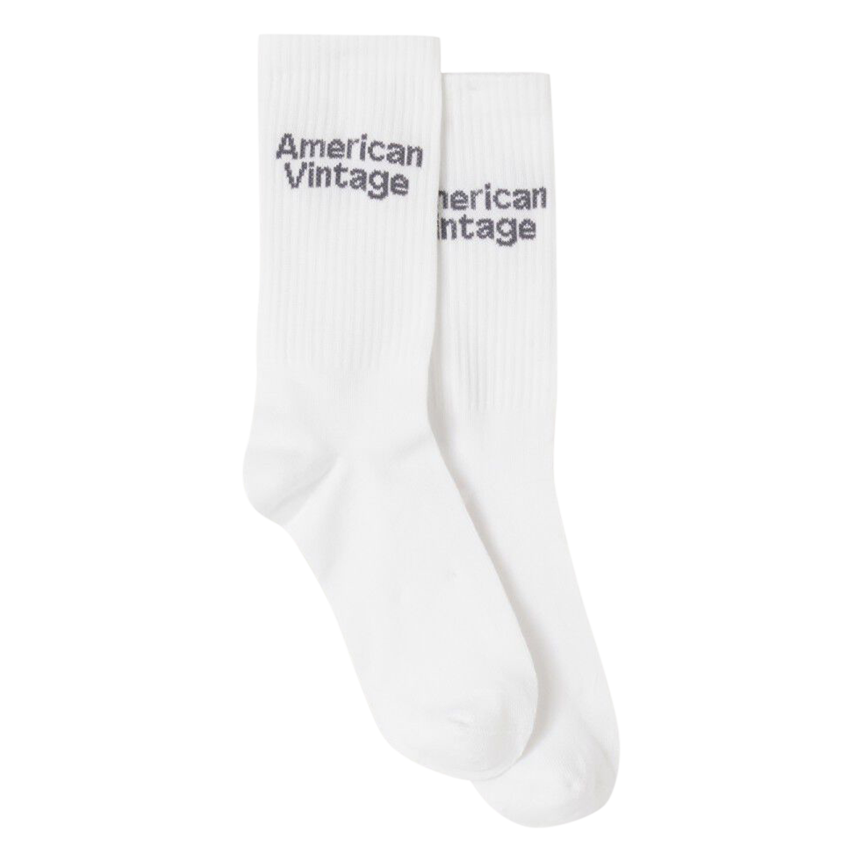 AMERICAN VINTAGE Cotton socks with logo CLYPSUN White