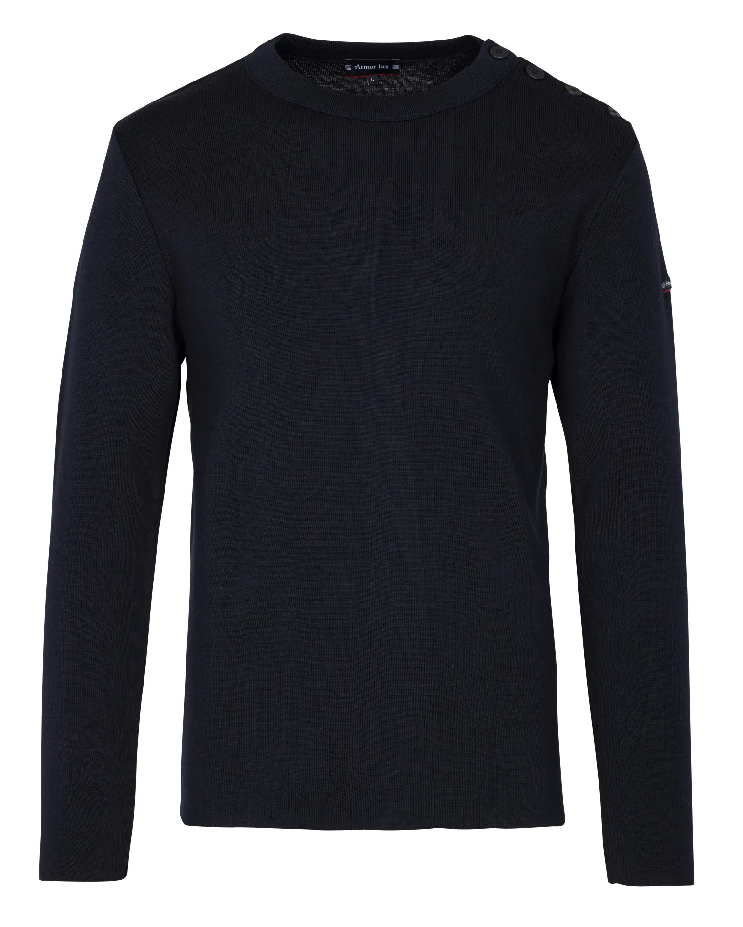 ARMOR LUX Regular-fit round-neck wool sweater GOULENEZ Blue