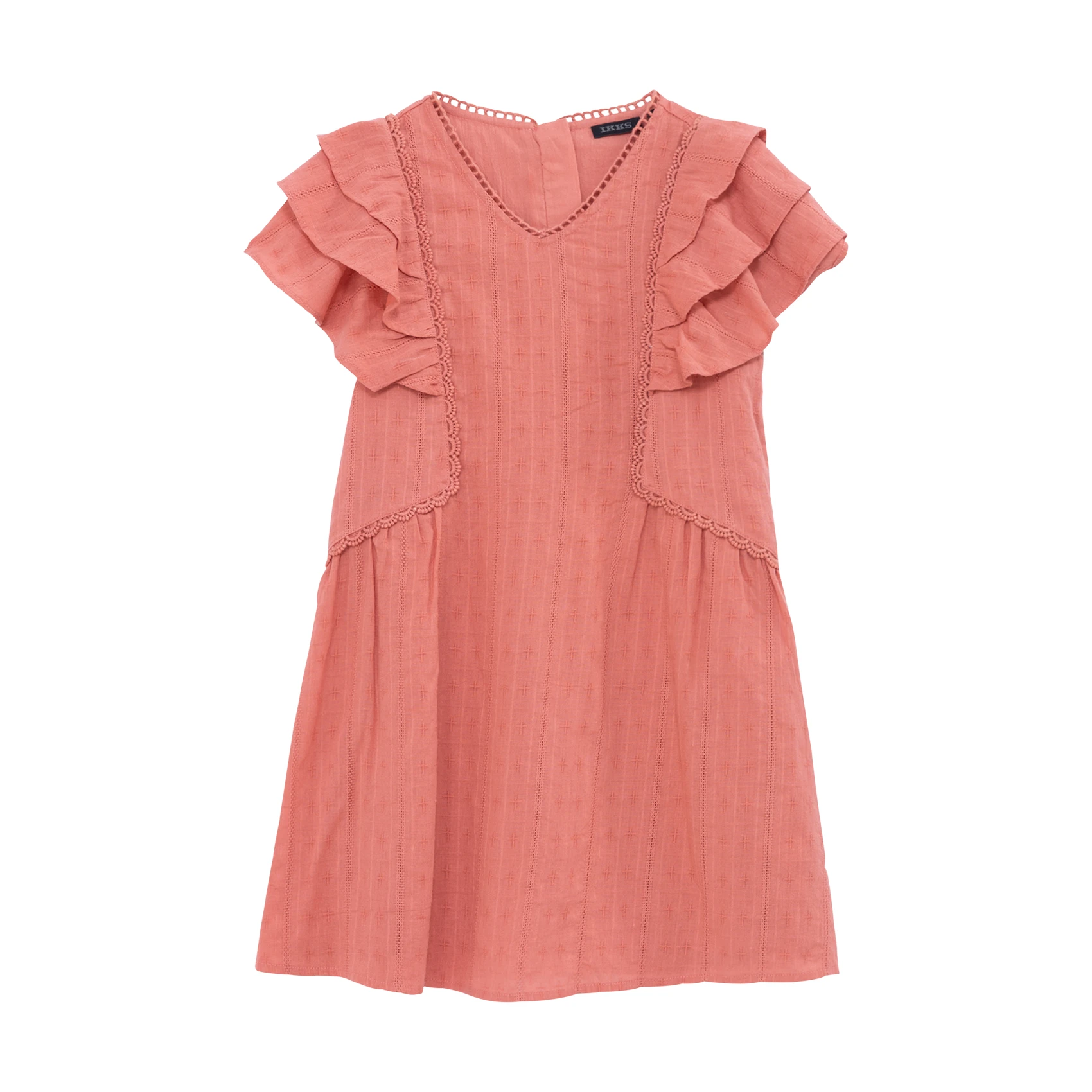 IKKS JUNIOR - Narrow tie straps- Racer back- Loose fit- Gathers- 100% cotton- Lined- Back length: 94Â cm. Pink