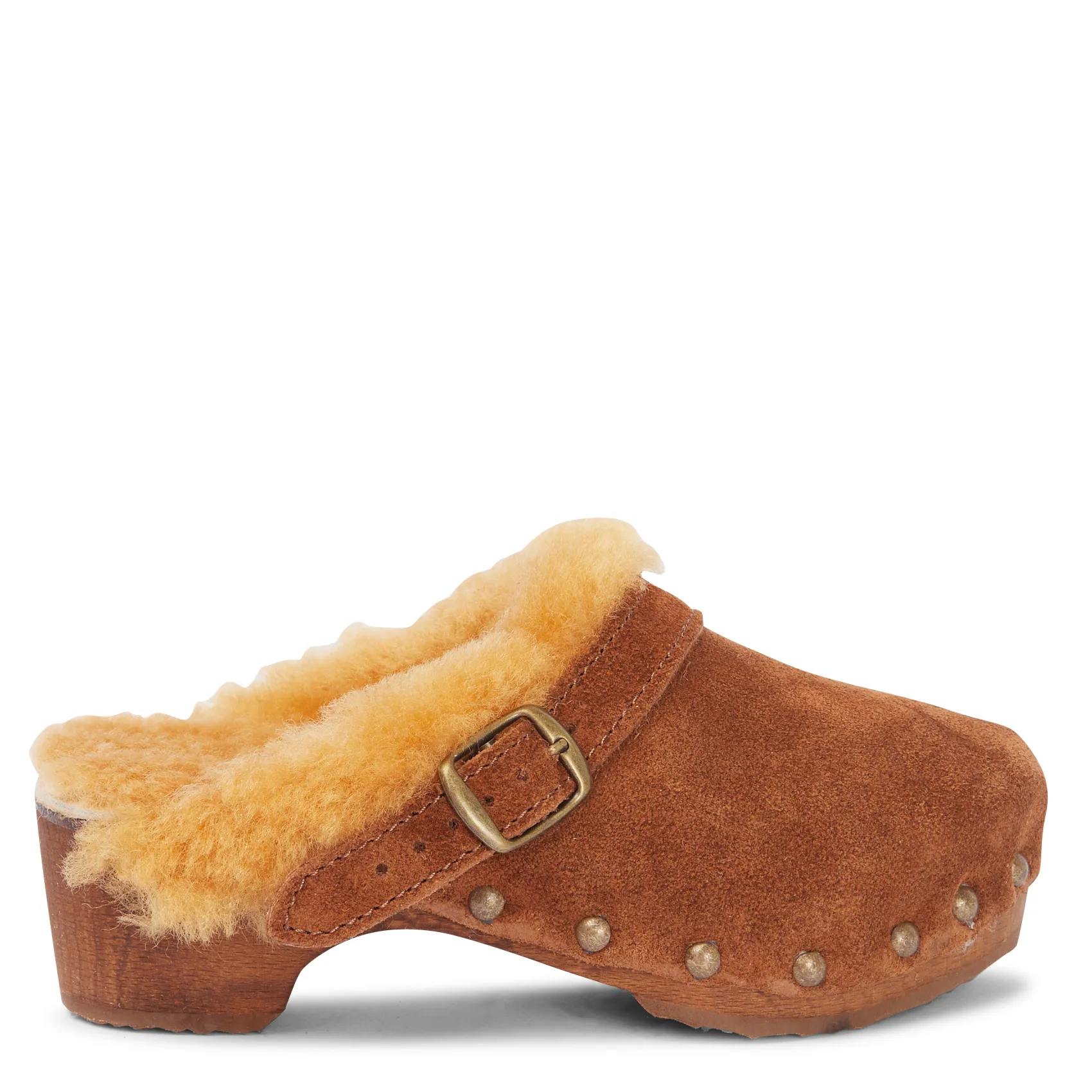 BOSABO Suede clogs ELINE Brown