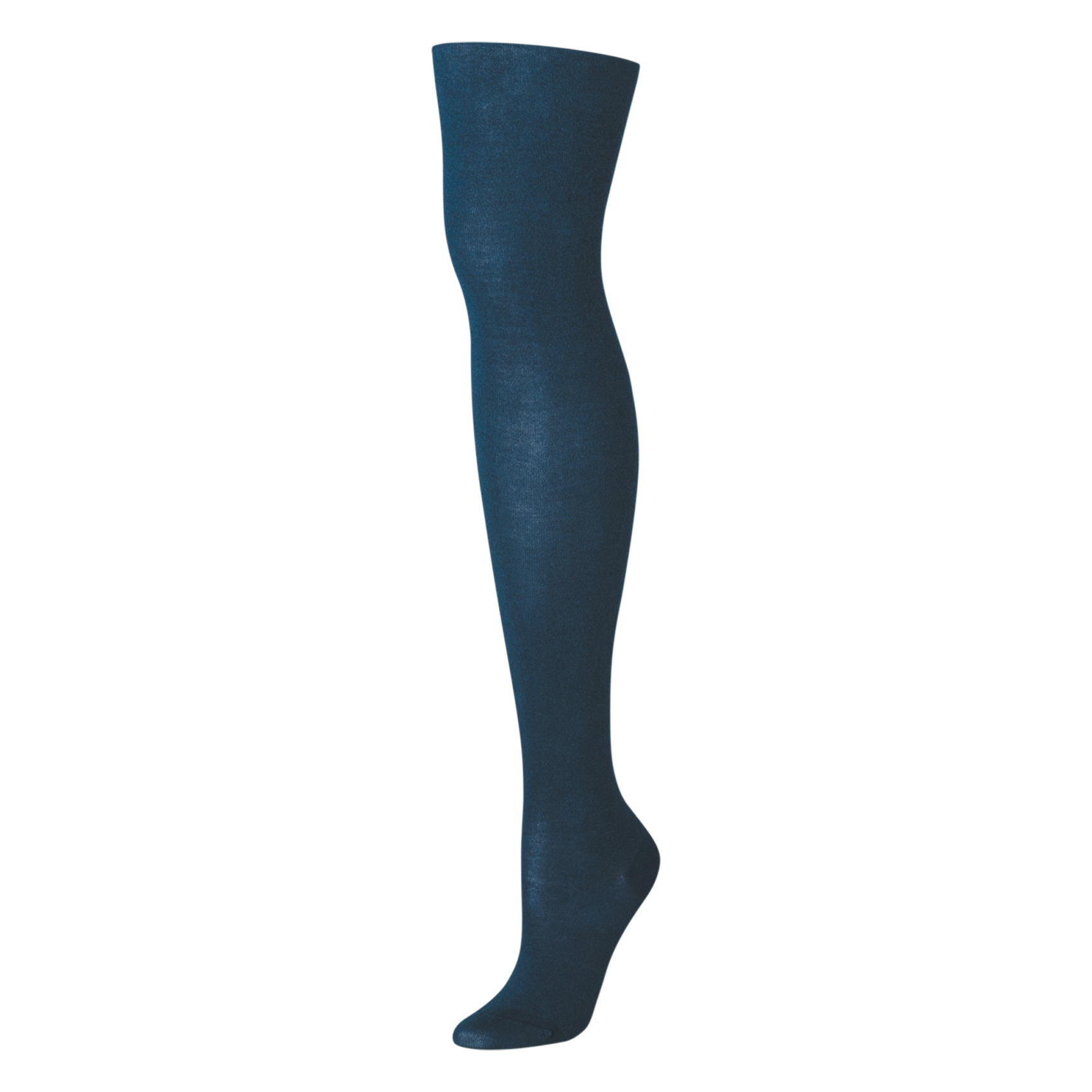 BLEUFORET Fine wool and cotton blend tights Blue