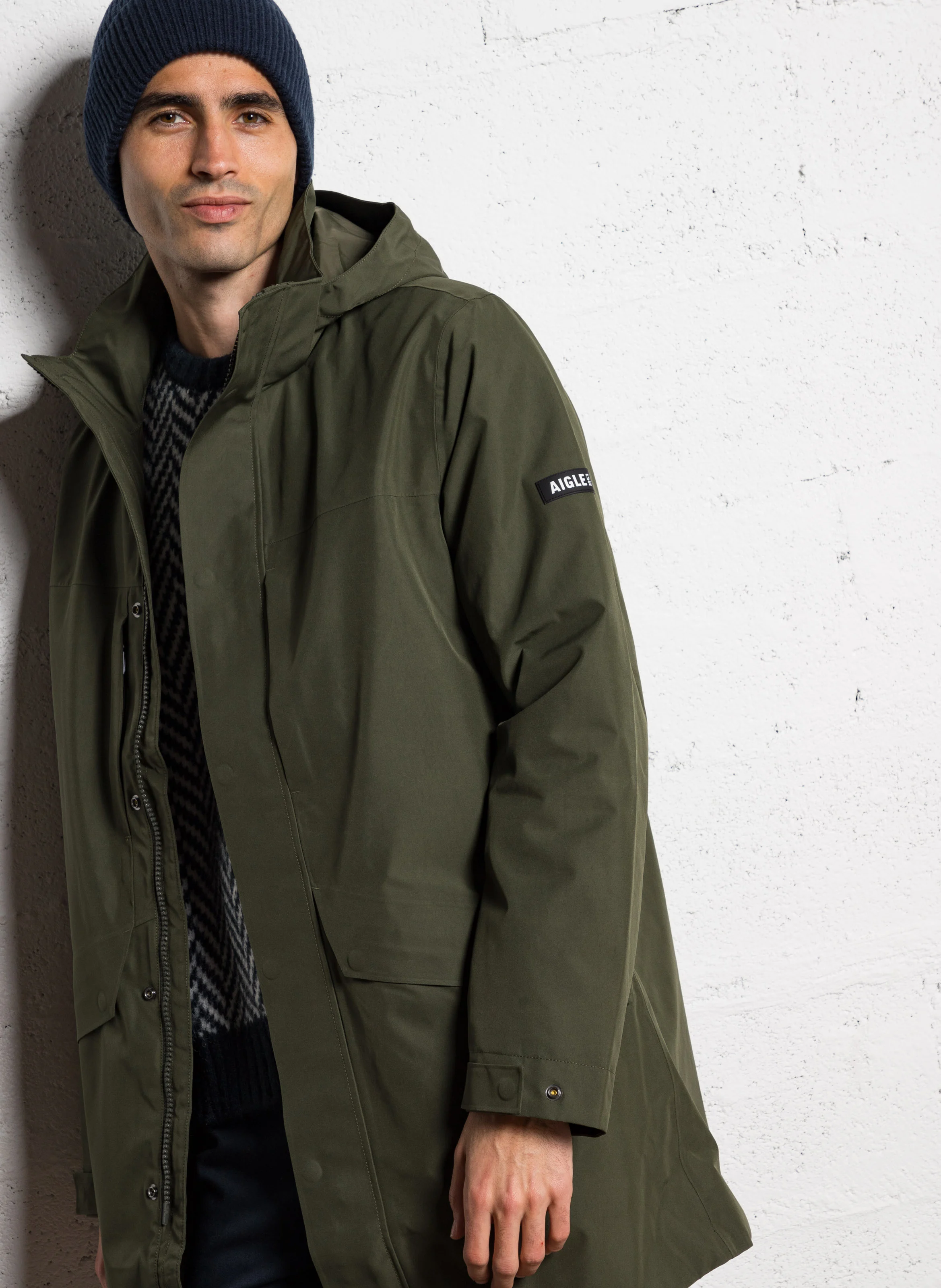 AIGLE Fishtail lined parka Green