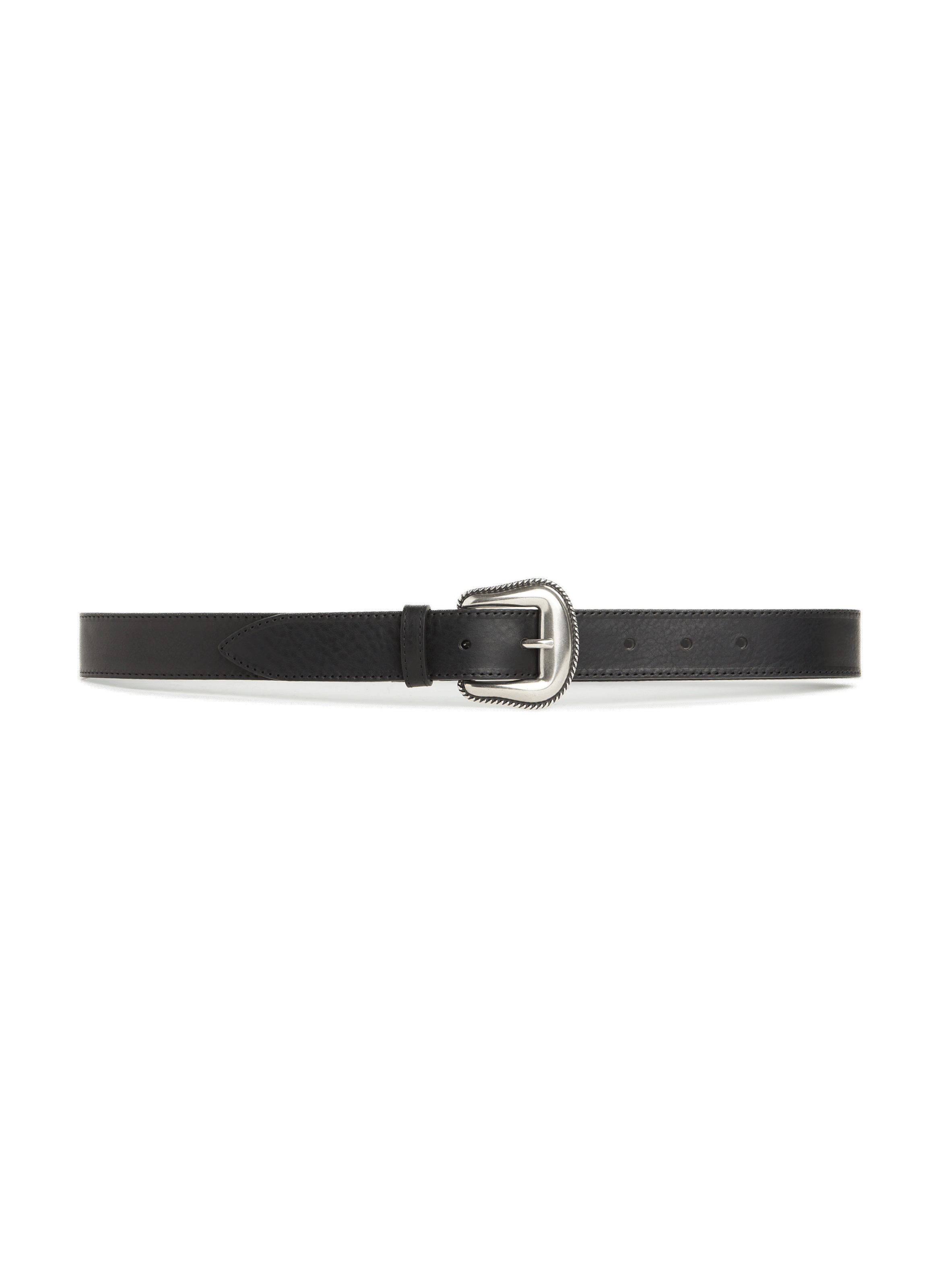 SAISON 1865 Leather western belt Black