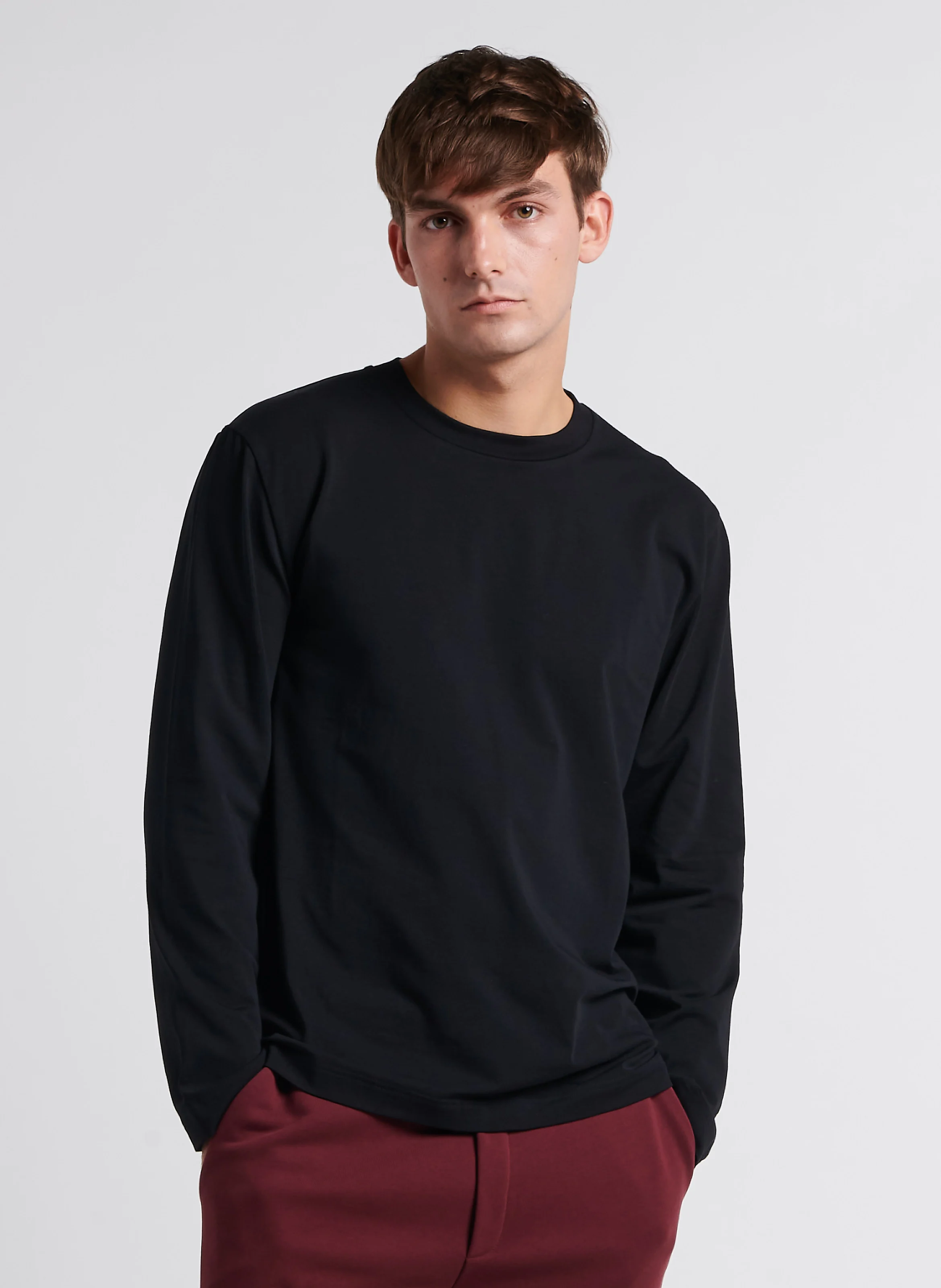 SAISON 1865 Round-neck cotton T-shirt BAFF Black