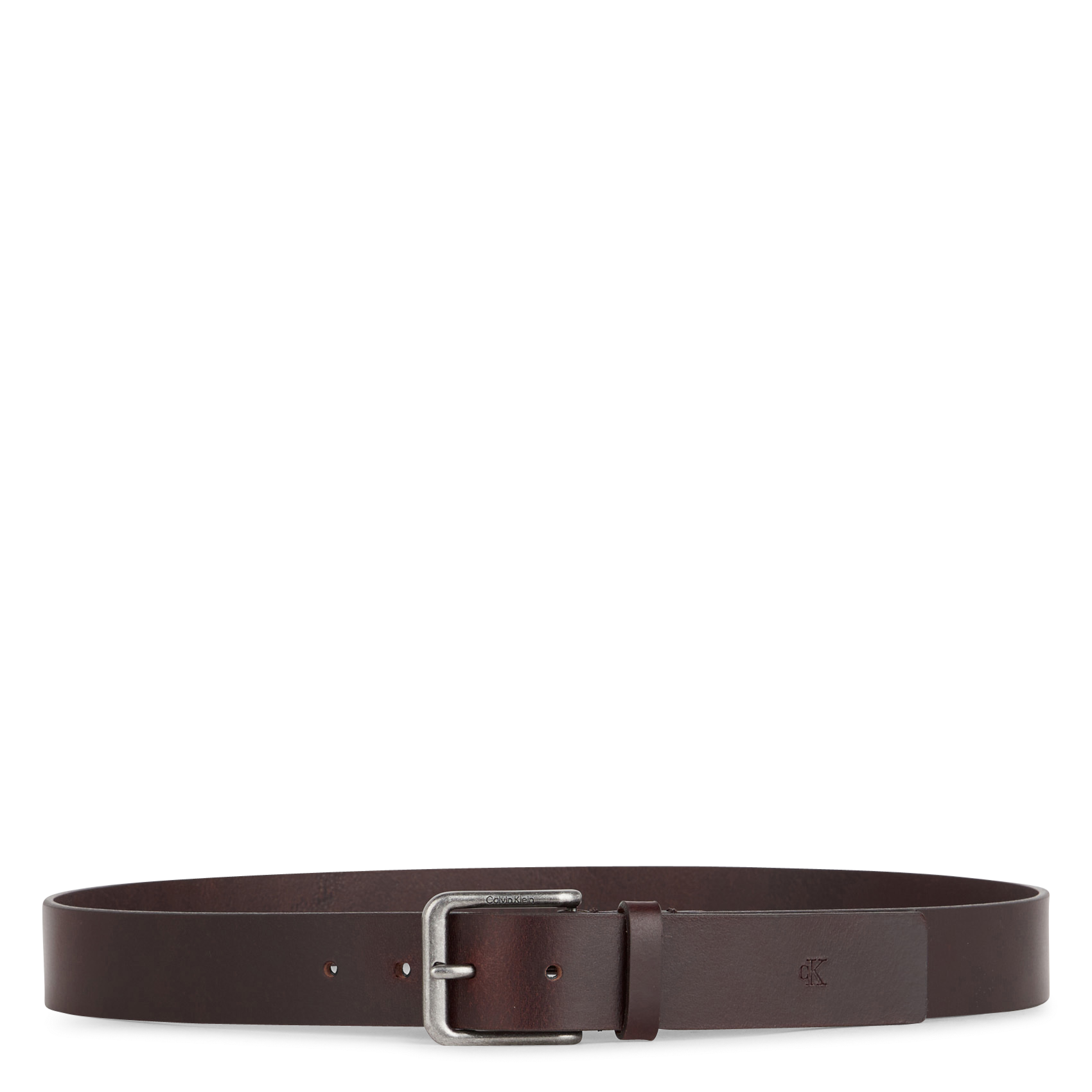 CALVIN KLEIN - Buckle closure. - Width: 3Â cm.  Brown