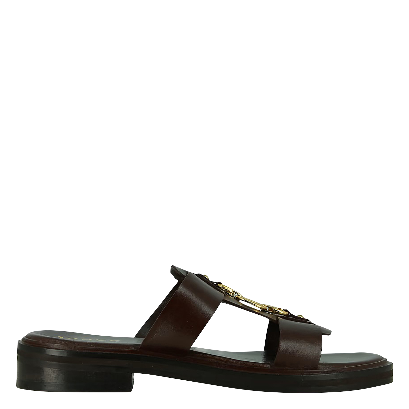 JONAK Leather mules DOP Brown