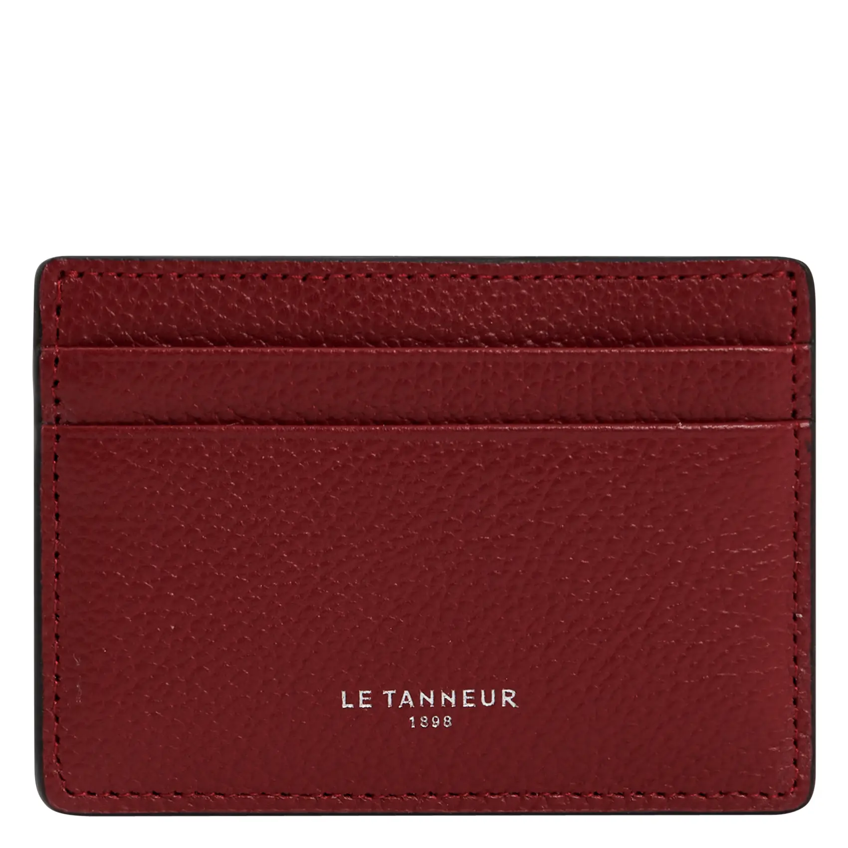 LE TANNEUR - 100% leather, - 6 cardholder slots, - 1 central compartment, - Size: L10 x H7 cm. EMILE Red 1 LE TANNEUR - 100% leather, - 6 cardholder slots, - 1 central compartment, - Size: L10 x H7 cm. EMILE Red