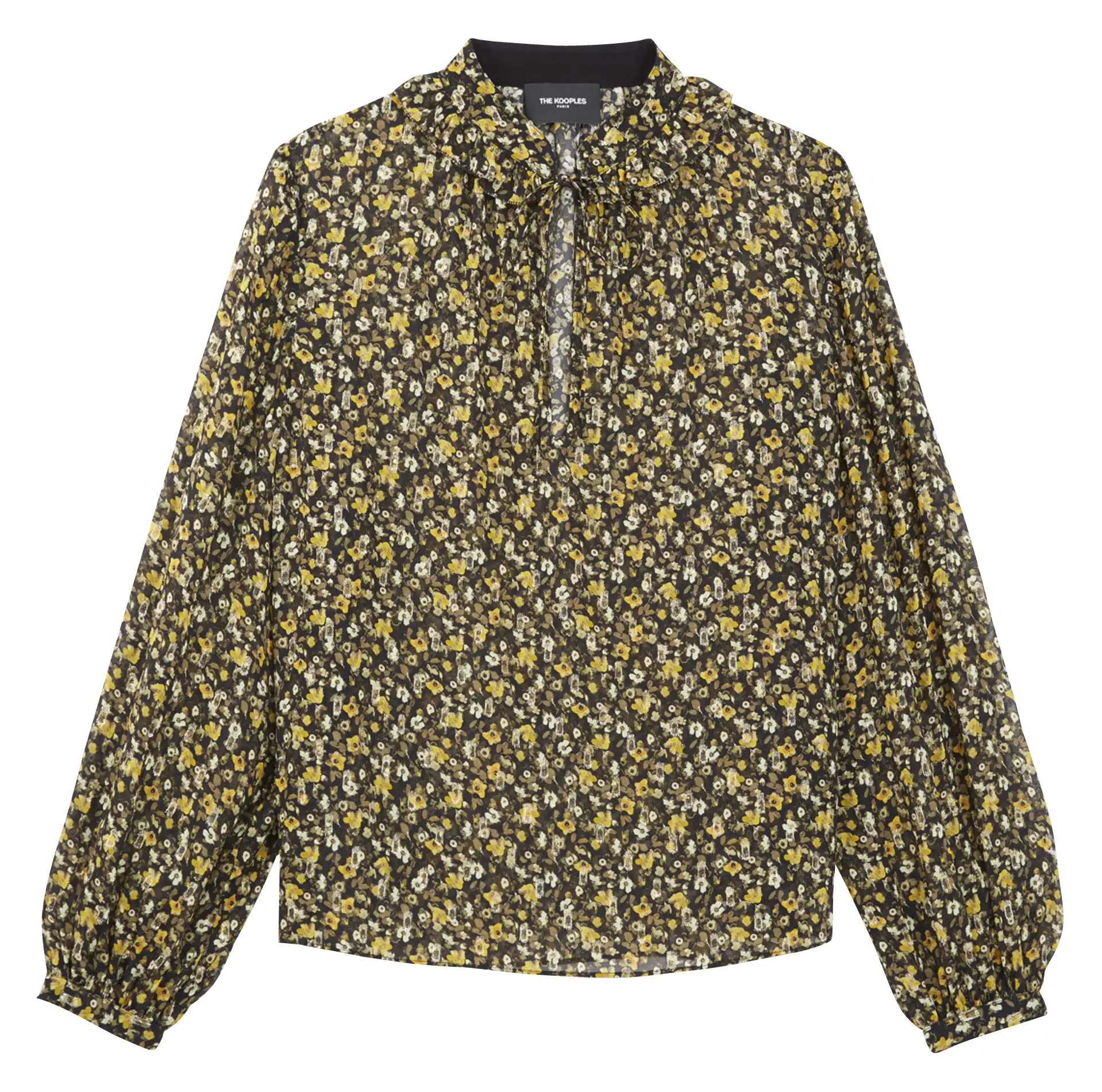 THE KOOPLES Loose-fit floral print round-neck top Multicolored