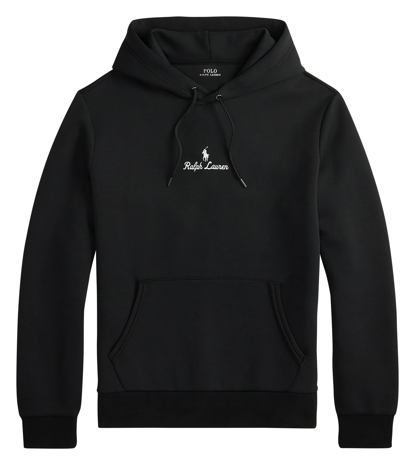 POLO RALPH LAUREN Plain hooded sweatshirt with embroidery Black 2 POLO RALPH LAUREN Plain hooded sweatshirt with embroidery Black
