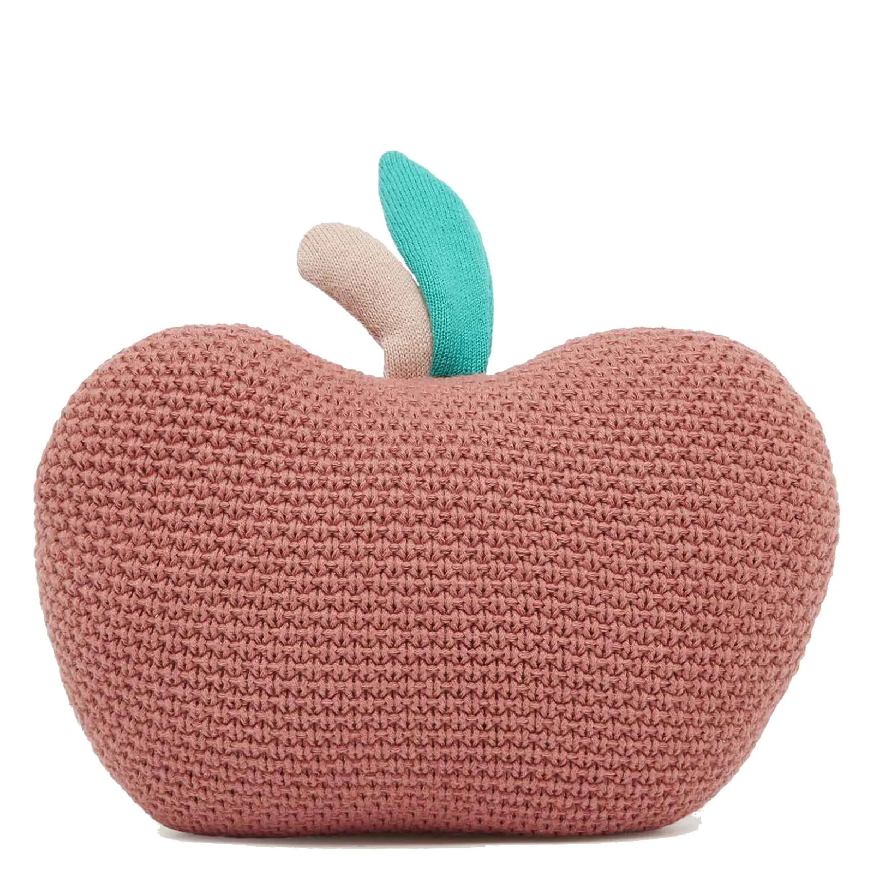 BONTON Coussin pomme en coton biologique Pink