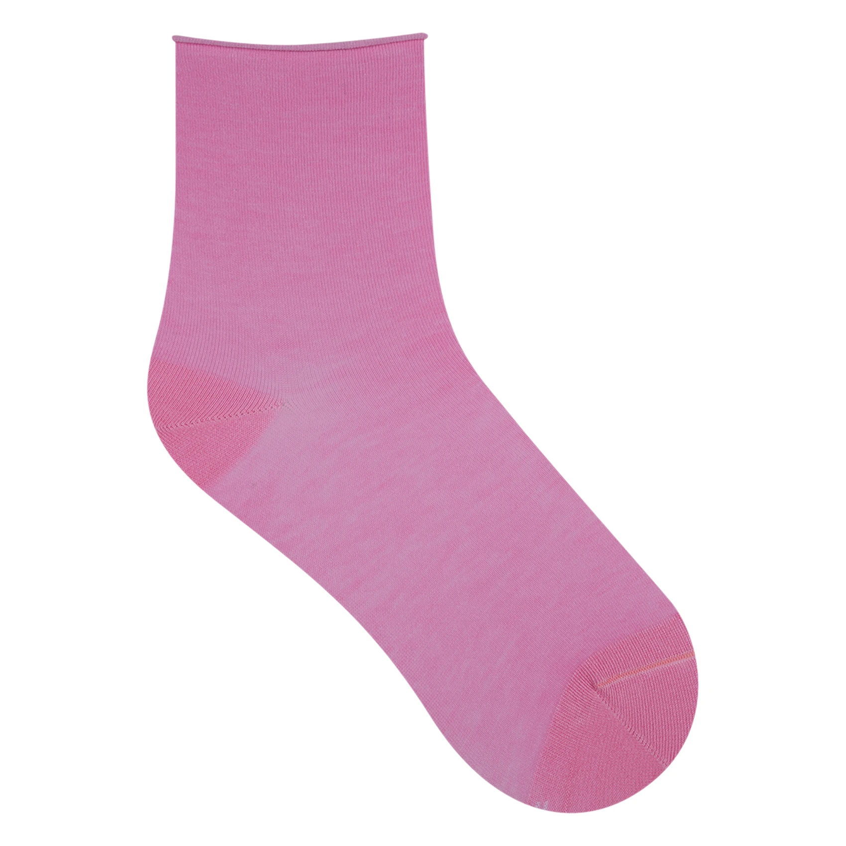 BLEUFORET Velvety cotton ankle socks Pink