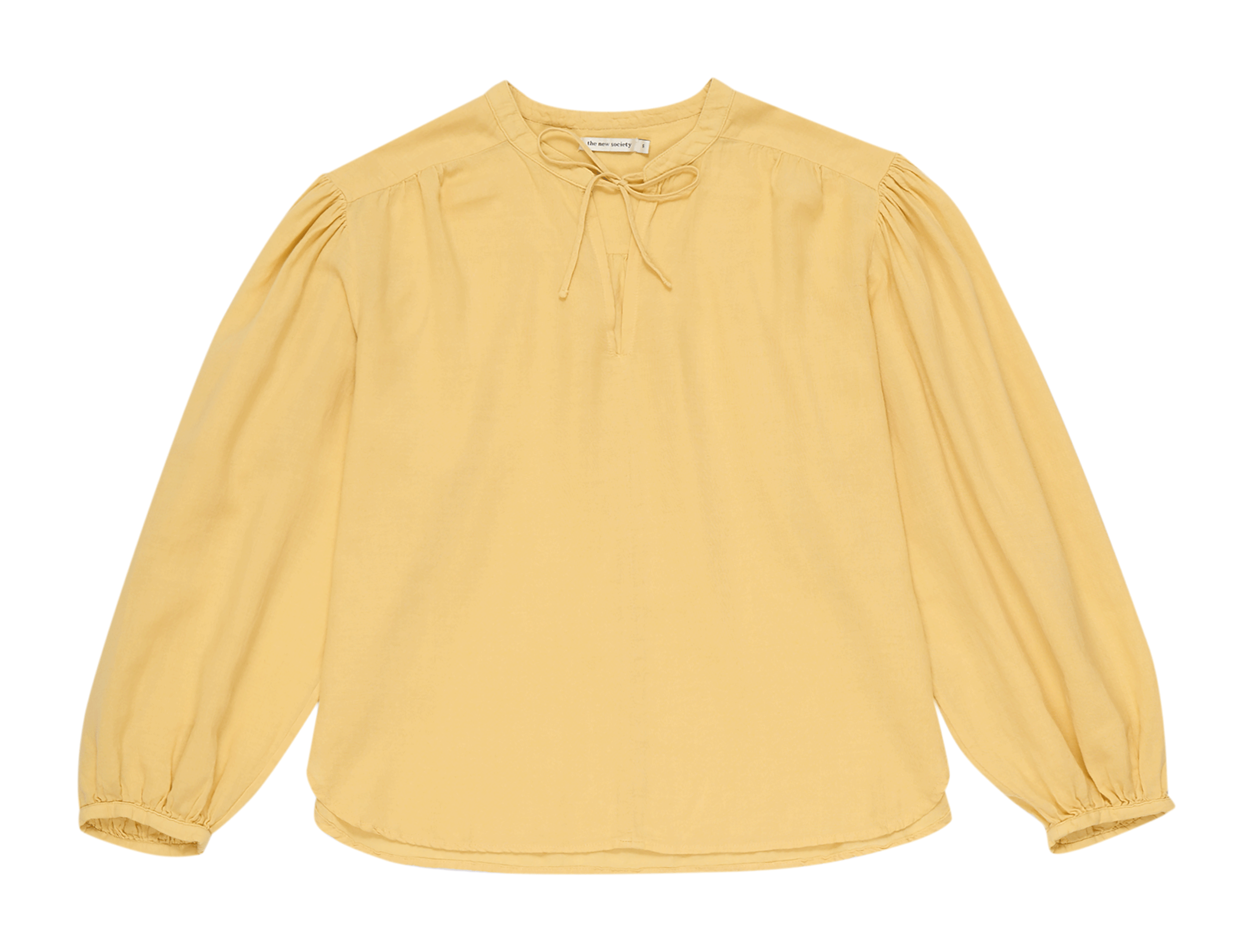 THE NEW SOCIETY Cotton henley top OLIVIA Yellow