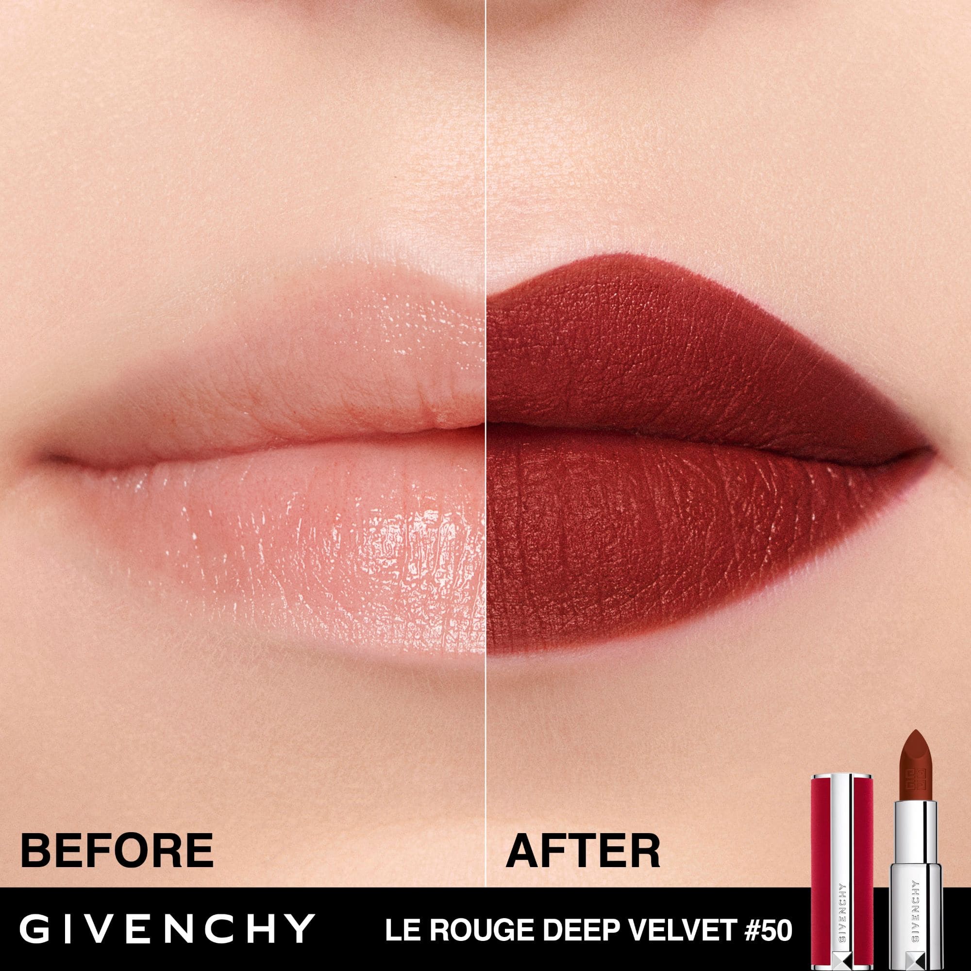 GIVENCHY Le Rouge Deep Velvet powdery matt lipstick 50 3 GIVENCHY Le Rouge Deep Velvet powdery matt lipstick 50