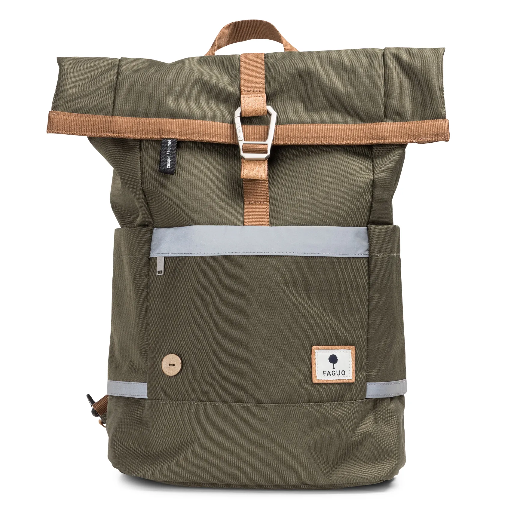 FAGUO Recycled polyester backpack CYCLING Khaki