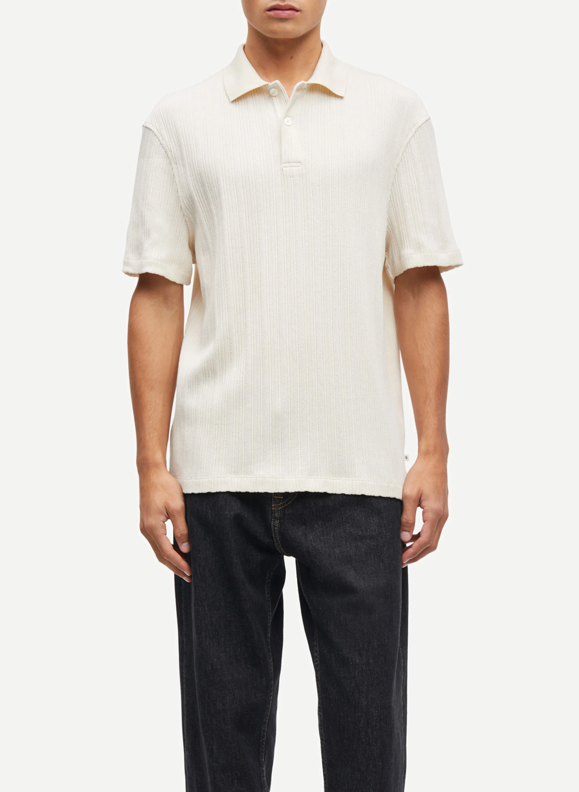 SAMSOE SAMSOE Polo regular-fit en coton bio SAKEVIN White