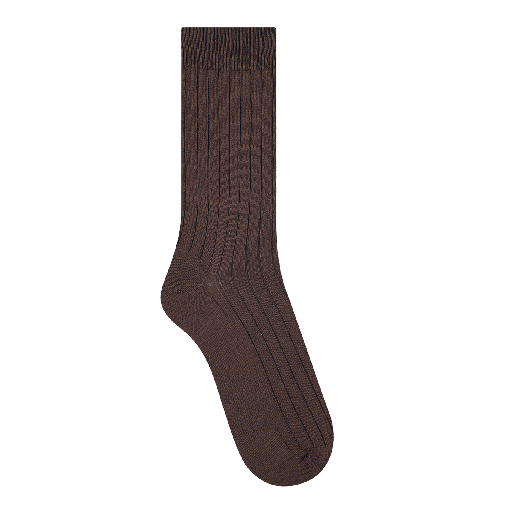 BLEUFORET Long wool-blend socks Brown