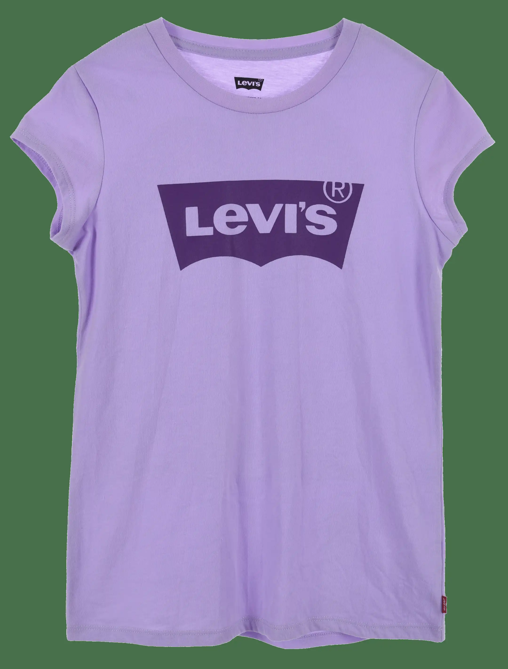 LEVI'S KIDS Round-neck straight-cut printed cotton-blend T-shirt Black