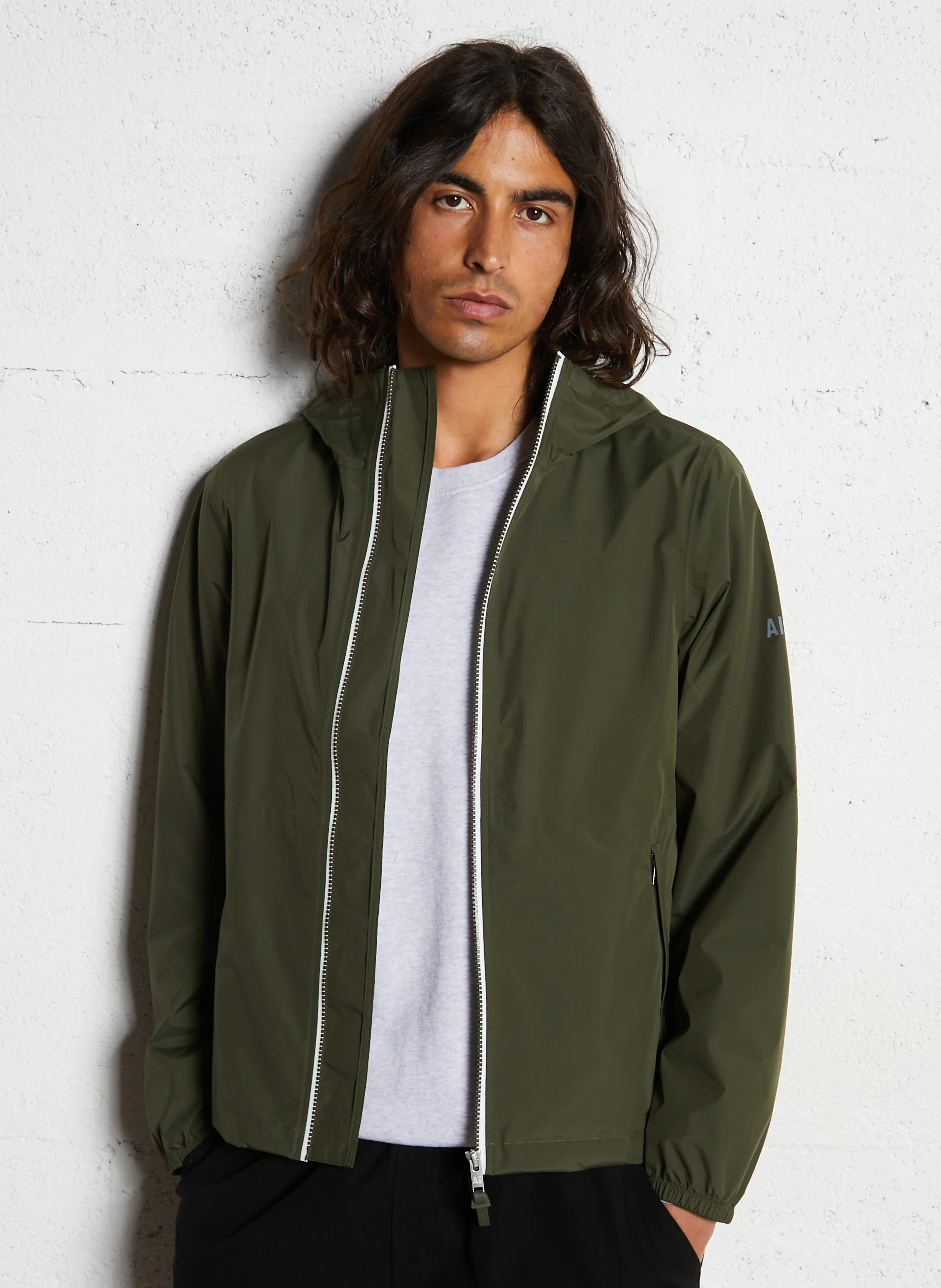 AIGLE Cotton parka with hood RAINPACK 70 Green