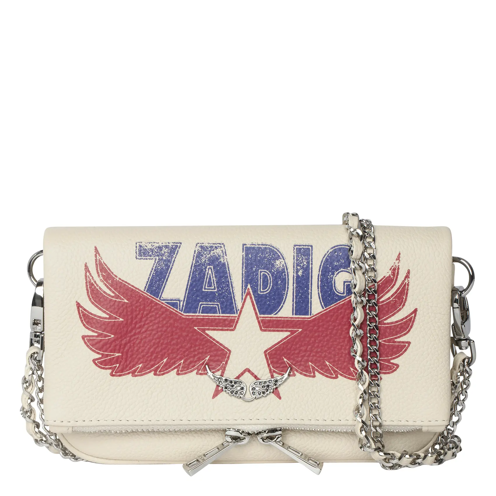 ZADIG&VOLTAIRE Dori leather shoulder bag ROCK NANO White