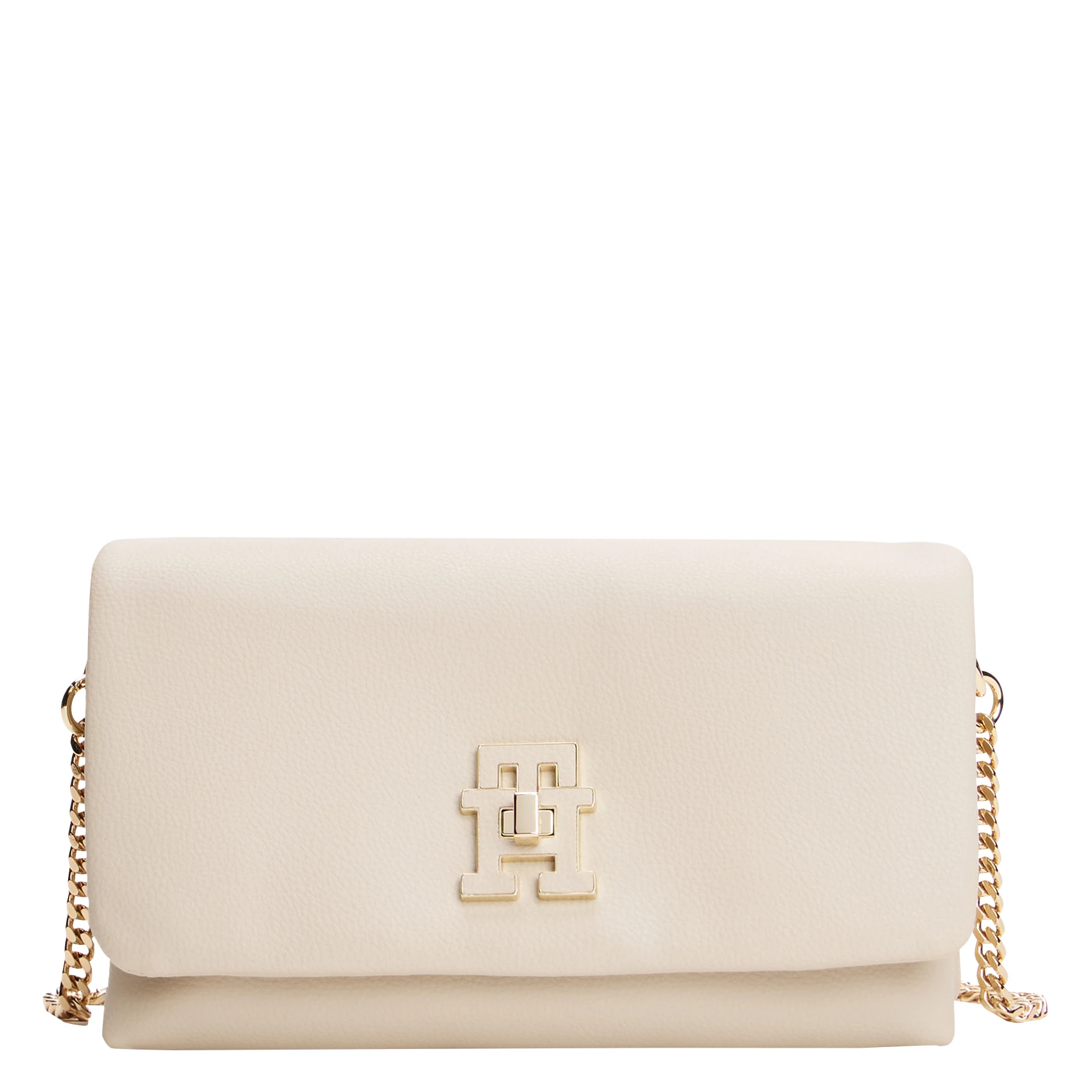 TOMMY HILFIGER Crossbody bag with twist lock Beige