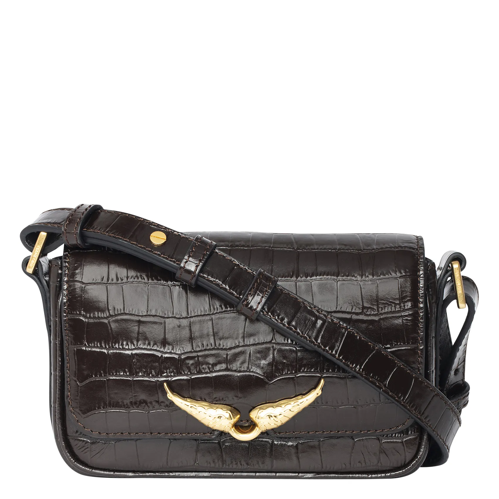 ZADIG&VOLTAIRE Dori leather shoulder bag LE ZAZI Brown