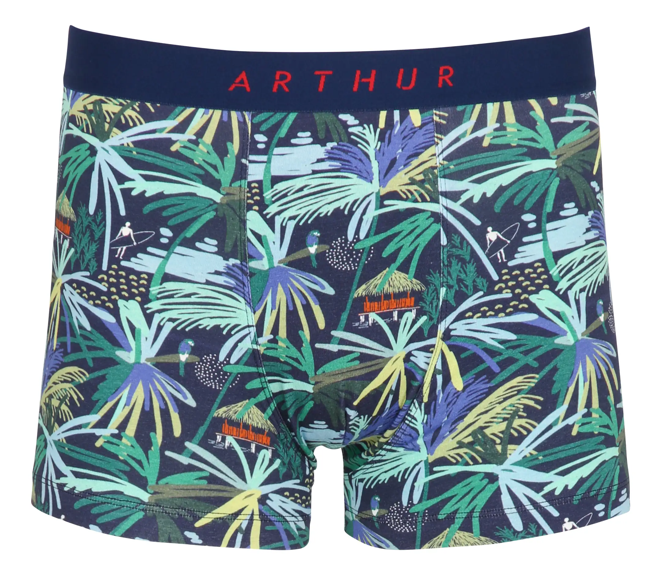 ARTHUR Printed cotton-blend boxer shorts Multicolored