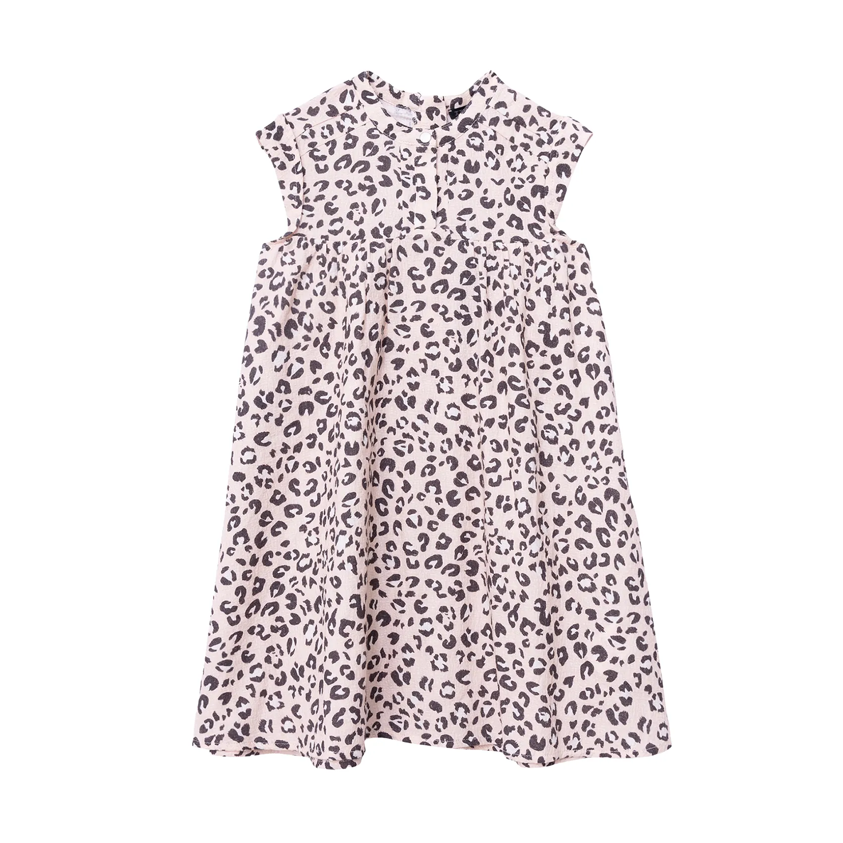 IKKS JUNIOR Leopard print loose short dress Pink